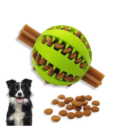 Pawsonly Feeding Ball for Dogs |Dog toy intelligence ball |Dog ball for small medium -sized large dogs |Puppy toy |Dental care dogs toys (medium 7 cm green) medium 7 cm green - Buy Online on GoSupps.com
