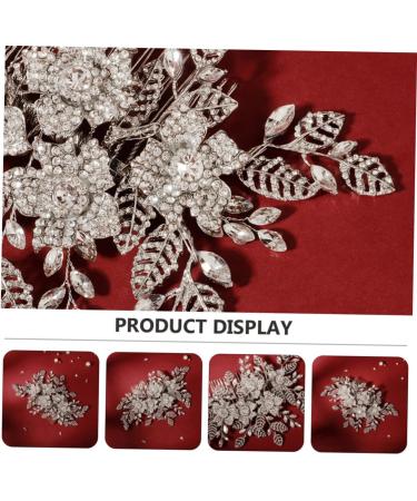 Ipetboom bride hair combs hair accessories for women wedding European and American accessories hair comb silver hair clips hollow out Hair up headgear alloy comb bride - Buy Online on GoSupps.com