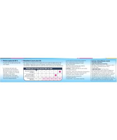 Clearblue Ultra Early Pregnancy Test Results 6 Days Early 2 Tests 2 count (Pack of 1) - Buy Online on GoSupps.com