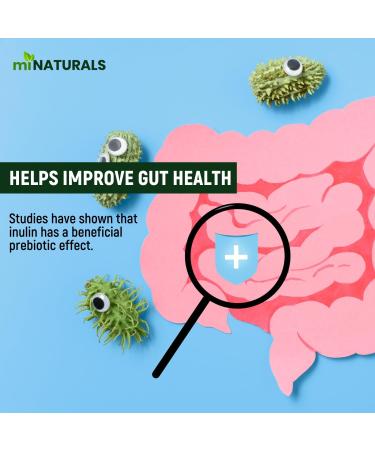 miNATURALS Pure Inulin Fiber Capsules 300 Veggie Caps Made from Chicory Root Helps Promote Constipation Relief Improves Gut Health 300 count (Pack of 1) - Buy Online on GoSupps.com