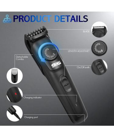 DSP Adjustable Beard Trimmer for Men | Cordless USB Rechargeable & Wheel Adjustable | Perfect for International Shipping - Buy Online on GoSupps.com
