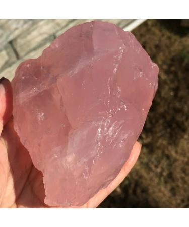 Natural Rose Raw Stone Specimen Stone and Restore Can be Used for (Size : 450-500g) - Buy Online on GoSupps.com