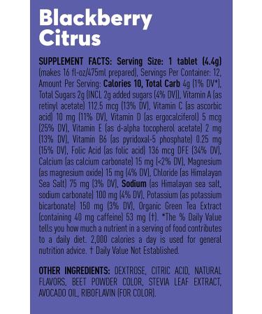 Nuun Vitamins Blackberry Citrus Electrolyte Drink Tablets - 8 Tubes (96 Servings) for Enhanced Wellness & Energy - Buy Online on GoSupps.com