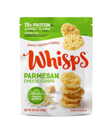 Whisps Parmesan Cheese Crisps  Keto Snack No Gluten No Sugar Low Carb High Protein  9.5 ounce 9.5 Ounce (Pack of 1)