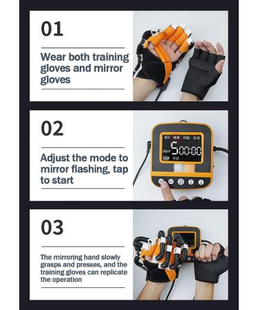 ZZBB Stroke Hand Splint Manual Training Rehabilitation Robot Gloves Hand Stroke Hemiplegia Rehabilitation Training Equipment Left-hand Small - Buy Online on GoSupps.com