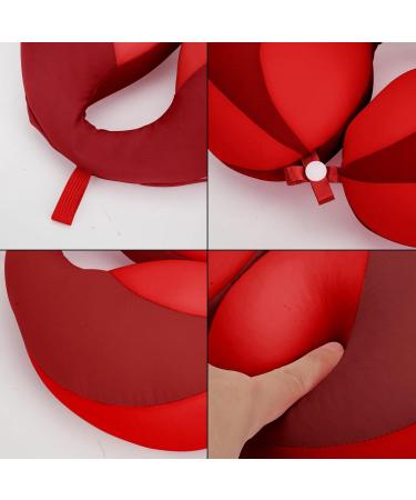 Kids Travel Pillow - Toddler Chin Supporting Neck Pillow for Safety & Comfort - Red, Suitable for Boys & Girls 0-10 Years - Buy Online on GoSupps.com