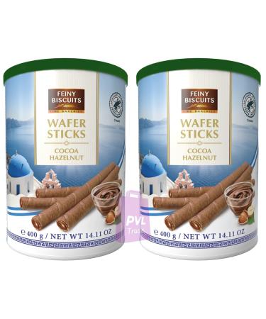 Wafer rolls with Hazelnut & Cocoa flavoured cream 400g (Pack of 2) - Buy Online on GoSupps.com