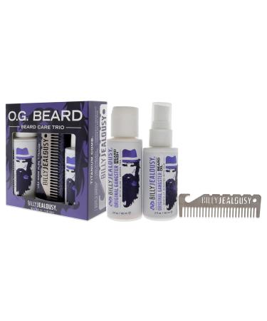 Shop Billy Jealousy Original Gangster Beard Kit - Travel Size Wash Oil & Comb | Oud Wood Scent | International Shipping - Buy Online on GoSupps.com