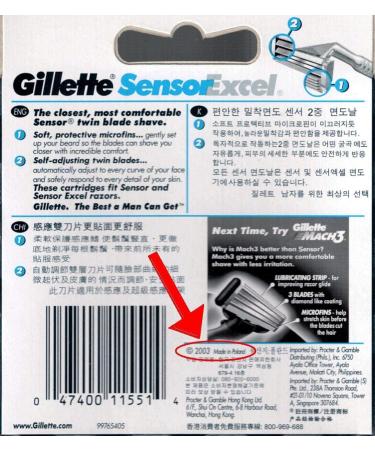 Gillette Sensor Excel Razor Blades - 30 Count (3 x 10 Pack) | Buy Online - Buy Online on GoSupps.com