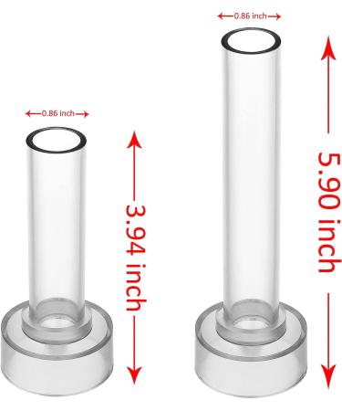 Taper Candle Mold Set - 2PC Pillar Molds for Emergency, Chime, and Table Candles with 30 Ft. Wick - Includes Mold Sealer and 2 Wick Clips - Buy Online on GoSupps.com