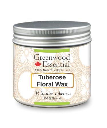 Greenwood Essential Pure Tuberose Floral Wax (Poliantes tuberosa) 100% Natural Therapeutic Grade 50gm (1.76 oz)