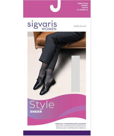 SIGVARIS Women s Sheer 780 Open Toe Calf-High Compression Socks 30-40mmHg - Natural - Small Short - Premium International Shipping - Buy Online on GoSupps.com