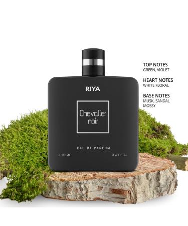 RYA CHEVALIER NOIR For Men Eau De Parfum Spray Green Musk Mossy 100 ML Dark Power Fragrance Long Lasting Perfume/On-the Edge thrill Fragrance (Dark Black) - Buy Online on GoSupps.com