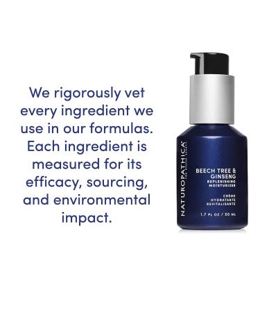 Naturopathica Beech Tree & Ginseng Replenishing Moisturizer - Hydrating & Firming Face Lotion for Men & Women | Antioxidant Rich Daily Moisturizer - 1.69 fl oz - Buy Online on GoSupps.com