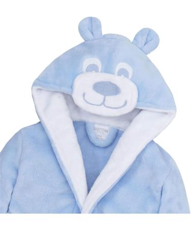 Undercover Lingerie Baby Toddler Soft Fleece Hooded Bathrobe 12-18 Months - Blue Teddy Robe - Buy Online on GoSupps.com
