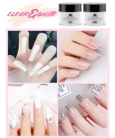 EBANKU Acrylic Powder Set - 4 Professional Colors for Nail Extension & Carving | Long-Lasting Formula, No Lamp Required - Buy Online on GoSupps.com