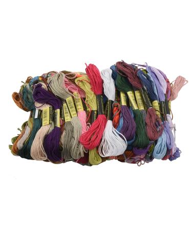 daiwei Premium Rainbow Color Embroidery Thread Cross Stitch Threads Friendship Bracelets Floss Art Floss 140 Skeins PPack