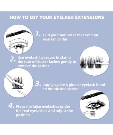 Individual Eyelash Clusters - D Curl Mix 8-16mm | DIY Eyelash Extensions | International Shipping - Buy Online on GoSupps.com