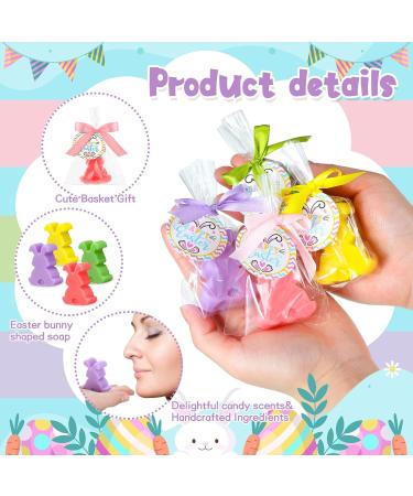 Easter Soap Bar Gift Set - 32 Handmade Soaps (Bunny & Eggs) | Bulk Party Favors & Basket Stuffers | Perfect for Guests & Bathrooms - Buy Online on GoSupps.com