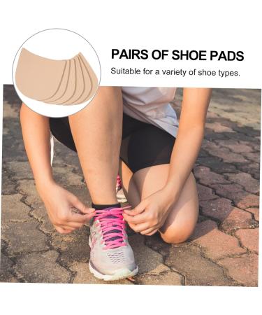 NOLITOY Anti-Slip Stickers for Shoes | 3 Pairs Self-Adhesive Shoe Grips & Inserts | Non-Slip Rubber Sole Repairs | Transparent Clear Pump Stickers - Buy Online on GoSupps.com
