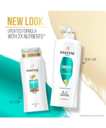 Buy Pantene Pro-V Smooth & Sleek 2-in-1 Shampoo & Conditioner - 17.9 fl oz Pump Bottle | International Shipping Available - Buy Online on GoSupps.com