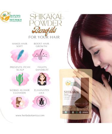 Herbs Botanica Shikakai Powder 5.30 Oz - Hair Growth & Conditioner - Vegan & Non GMO - Buy Online on GoSupps.com