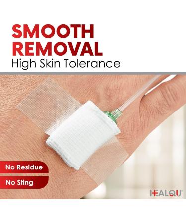 HEALQU Surgical Tape - 6 Rolls (2"x10yd) | Transparent Waterproof Medical Tape for Wound Care & First Aid Supplies - Breathable & Gentle Adhesion - Buy Online on GoSupps.com