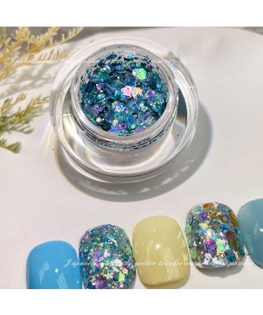 PrettyG 10g Cat Eye Chameleon Glitter Sequins - 12 Color Set for Festival Makeup & Nail Art - Buy Online on GoSupps.com
