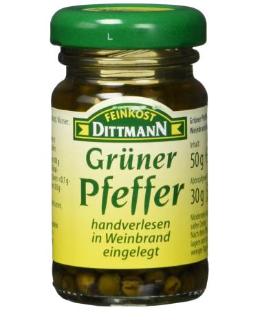 Feinkost Dittmann Green pepper marinated in brandy glass (1 x 50 g) 1 50 g (1 pack)