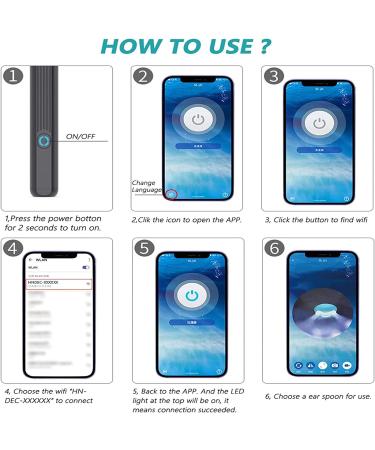 WiFi Ear Cleaner with 1080p HD Camera for iOS/Android - White - Buy Online on GoSupps.com