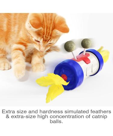 XIAOGO Cats Feather Toy - Interactive Moving Kitty Ball and Catnip Balls, Perfect Indoor Pet Supplies and Birthday Gift for Kittens - Buy Online on GoSupps.com