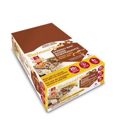 Oatmeal & Honey Protein - Energy Bar Gluten Free Snack High in Fiber Banana-Carob 100g Bar (12 count) Banana-Carob 100 grams