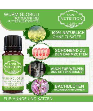 Saint Nutrition Delight Globules - Natural Worm Treatment Alternative for Dogs & Cats | 10g | Premium Animal Nutrition - Buy Online on GoSupps.com