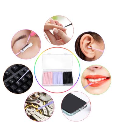 Jassins Micro Applicator Brush - 400 Pieces for Eyelash Extensions & Makeup Application | Precision Fussy Swabs in Light Violet - Buy Online on GoSupps.com