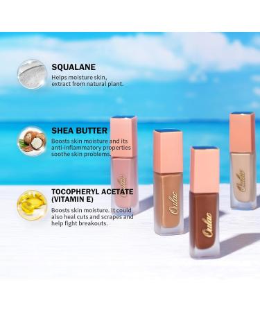 Oulac Liquid Eyeshadow Satin Finish - Multi-Use Purple Eyeshadow Primer & Liquid Blush | Blendable Smooth Eye Make-up Crease-Resistant Non-Greasy Vegan Cruelty-Free Lavender Love (SA06) - Buy Online on GoSupps.com