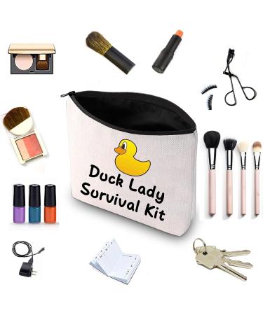 Duck Lady Survival Kit: Cute Makeup Bag for Duck Lovers | Unique Farm & Backyard Gifts - Buy Online on GoSupps.com