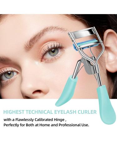 Zowor Eyelash Curler with Comb - Natural and Long Lasting Lash Curler for Women - Blue Eyelash Curler - Makeup Gift - Buy Online on GoSupps.com
