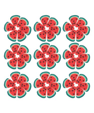 EXCEART Watermelon Charm 5 Polymer Clay Sticker Slices Charms 3D Polymer Slices DIY Art Supplies 1X 0.5X0.1CM