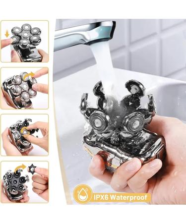 5 in 1 Electric Head Shaver for Bald Men - Waterproof Cordless Razor & Beard Trimmer - Buy Online on GoSupps.com