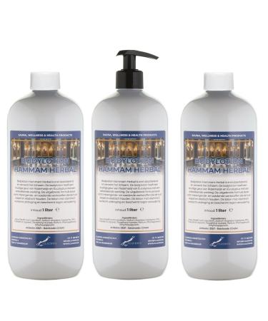 Claudius Body Lotion Hammam Herbal 3 x 1 Liter with free pump