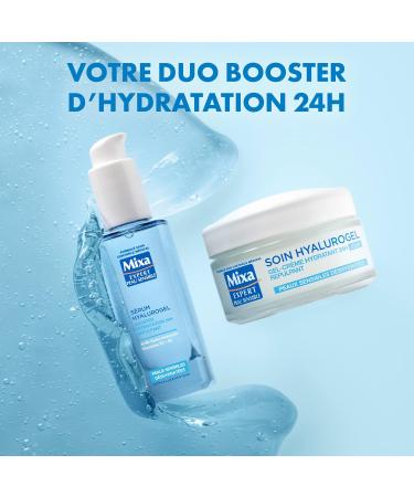  Mixa Mixa Expert Sensitive Skin - Routine Hyalurogel - 24-Hour Plumping Hydration Booster - Pure Hyaluronic Acid Vitamins B3 and B5 Serum + Treatment - Buy Online on GoSupps.com