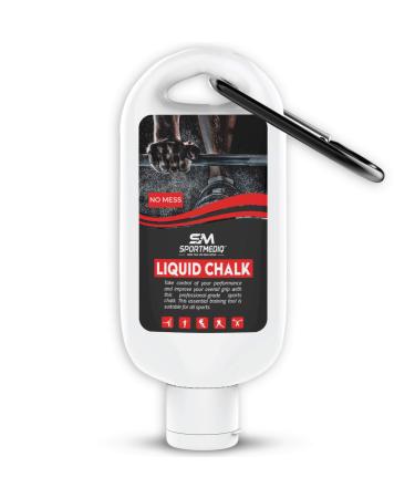 SPORTMEDIQ Pro Grade Liquid Chalk  1 Pack - Mess Free Professional Hand Grip for Gym, Weightlifting, Rock Climbing, Gymnastics, Rock Climbing - Dries in Seconds - 1.69oz Travel Size with Belt Clip - Buy Online on GoSupps.com