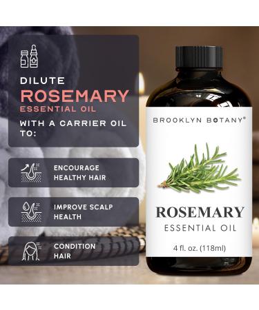 Brooklyn Botany Eucalyptus & Rosemary Essential Oils 4 Fl Oz (Pack of 2) 100% Pure & Natural Stimulating & Herbal Aromatherapy Blend - Buy Online on GoSupps.com