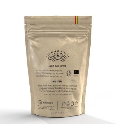 Coffee Bags - 50 x Medium Roast Organic Ground Coffee Bags - One Love Blend - Marley Coffee - From The Marley Family - Medium Roast - Strength 3 - Buy Online on GoSupps.com