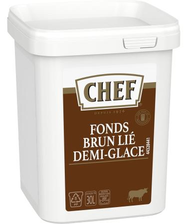 CHEF Fonds Brun Li Demi-Glace D shydrat - Sauce Nappante - Go t de Viande Brais e - Gain de Temps en Cuisine - Aide Culinaire Fonds Fumet - Bo te de 900g pour 15L 30L Fonds Brun Li Demi-Glace 900g - Buy Online on GoSupps.com
