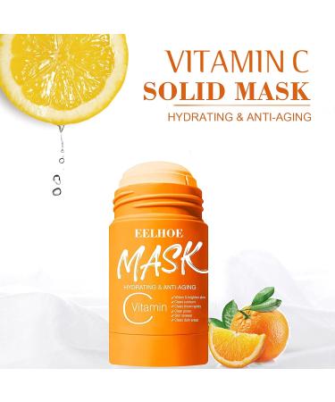  Surakey Surakey Mask Stick Anti-Acne Solid Mask Vitamin C Purifying Clay Mask Hydrates Face Controls Oil Deep Cleanses Pores Cleansing Mask for Women and Men - Buy Online on GoSupps.com