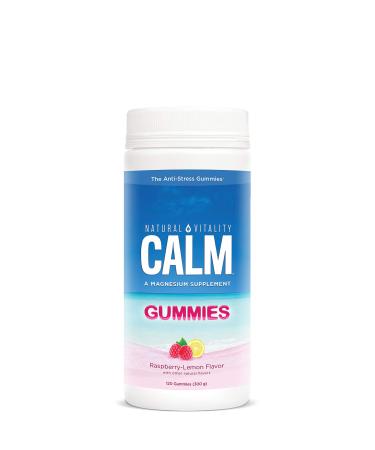 Natural Vitality Calm Gummies The Anti-Stress Gummies Raspberry-Lemon Flavor 120 Gummies