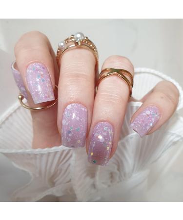 Zaubern gel4Home: Color Glow Paisley UV Nail Foils Gel Wraps & Semi-Cured Gel Nails for Stunning Manicures - Buy Online on GoSupps.com