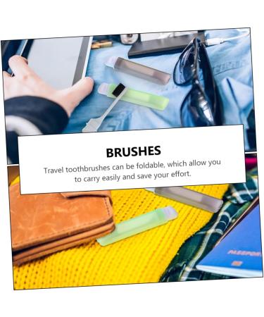 HOMSFOU 8pcs Foldable Toothbrush Set | Soft Bristles & Compact Design | Perfect Travel Gift | International Shipping Available - Buy Online on GoSupps.com