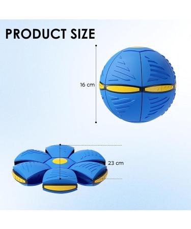 MR.HOKWY Pet Flying Saucer Magic Ball - UFO Pet Flying Disc Ball Creative Fly Saucer Magic Balls Magic Frisbee Dog Toy Ball Fun Puppy Interactive Flying Flat Throw Disc Balls Children Toy - Buy Online on GoSupps.com